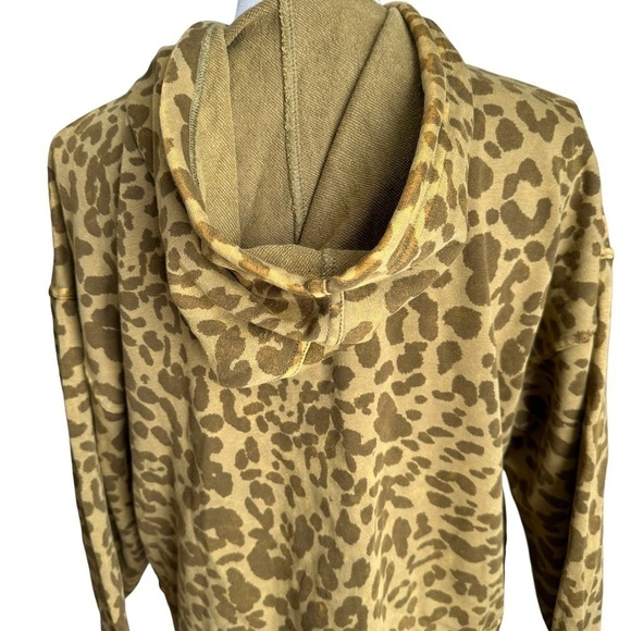 JoyLab Full zip Army Cheetah Print Hoodie Jacket Size Small - Picture 14 of 17